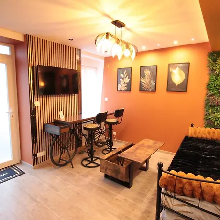 Luxury Studio, Rez De Chaussee, Parking Prive Video Surveillance, Canape Haute Qualite Convertible Couchage 2 Personnes, Centre Proche, Restaurant, Boulangerie 2 Minutes A Pied, Terrasse - 800metre Carre De Terrain - Gere Par Presta-zen'service Apartment Verdun-sur-Meuse