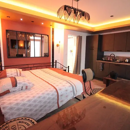 Apartment Luxury Studio, Rez De Chaussee, Parking Prive Video Surveillance, Canape Haute Qualite Convertible Couchage 2 Personnes, Centre Proche, Restaurant, Boulangerie 2 Minutes A Pied, Terrasse - 800metre Carre De Terrain - Gere Par Presta-zen'service *